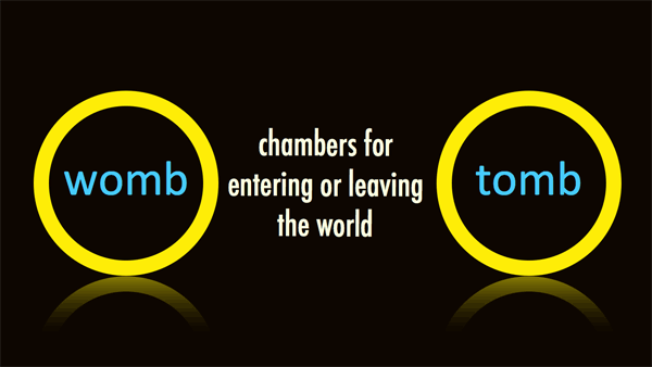 womb–tomb: chambers for entering or leaving the world